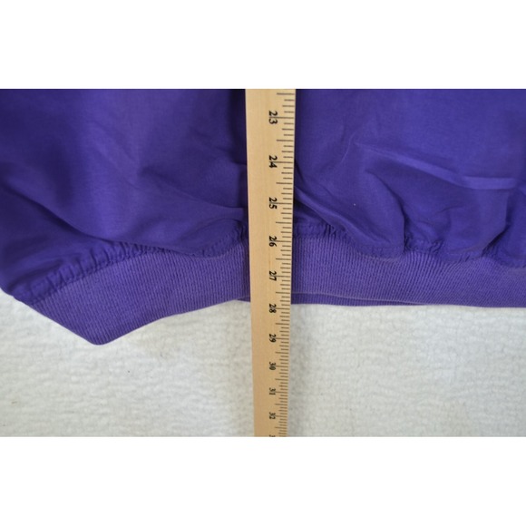 Northwestern Wildcats Jacket Mens XL Purple Pullover Wind Breaker Pockets - Picture 8 of 12